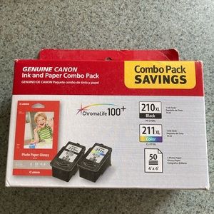 Canon combo ink includes photo paper